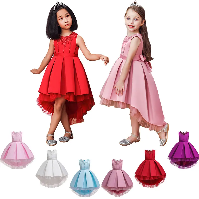 Осенне-зимнее платье для девочки с цветочным принтом Аппликация из бисера