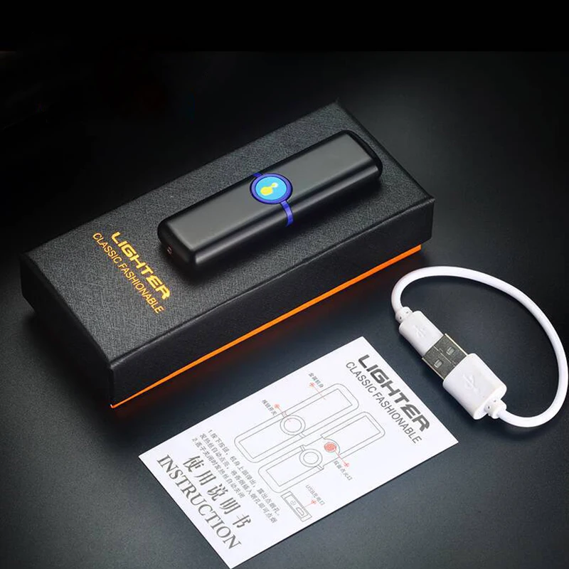 Зажигалка для сигарет сенсорный экран зажигалка компактный смарт датчик usb