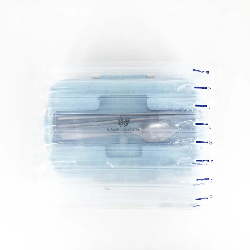 

Microwave Lunch Box Wheat Straw Dinnerware Food Storage Container Children Kids School Office Portable Bento Box Lunch Bag