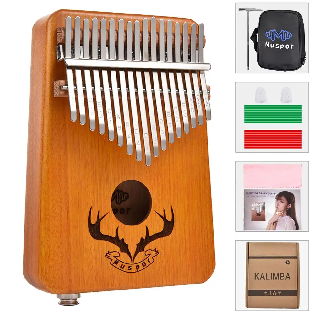 17 клавиш EQ Gecko Kalimba красное дерево большой палец одна доска пианино Calimba
