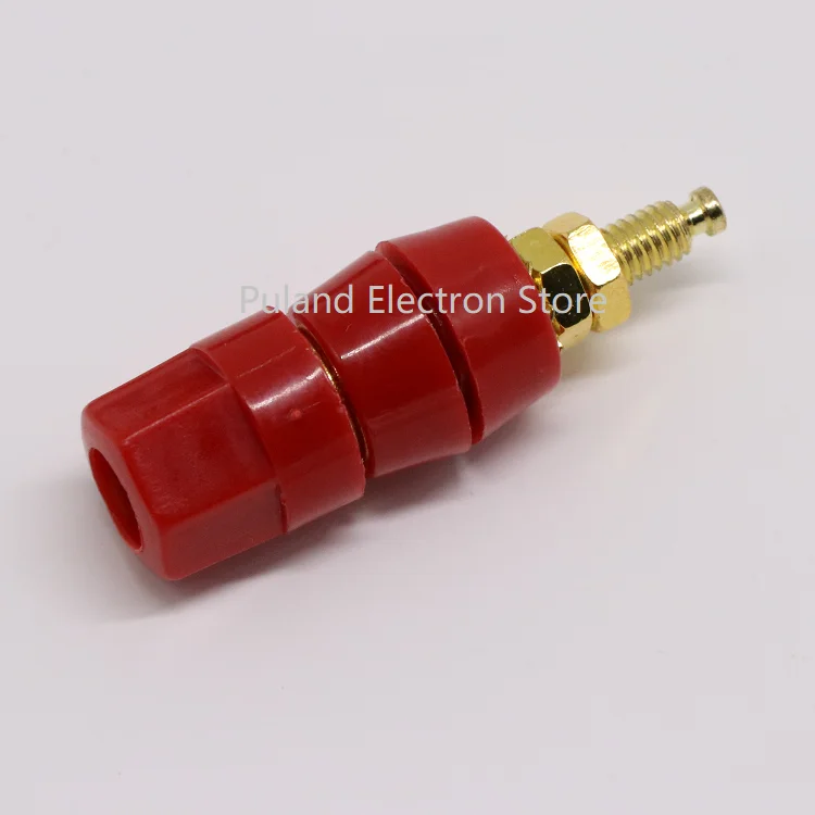 

M5x50 4mm Wire Binding Post Copper Banana Socket Plugs Power Amplifier Speaker Terminal Cable Splice Jack Nut Single Connector