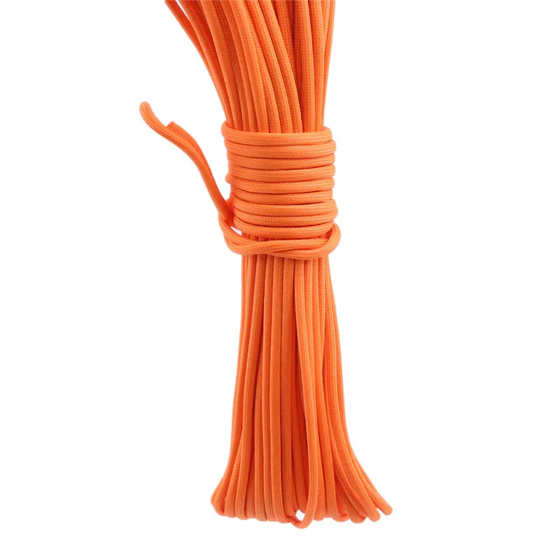 

20m 9 Strands Bright Luminous Cord Nylon Parachute Rope For Outdoor Climbing Camping Buckle Rope Soild Color Tent Rope