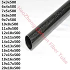 Трубка из углеродного волокна толщиной 1,0 мм, 3K, обернутая рулоном OD5 6 7 8 9 10 11 12 13 14 15 16 17 18 19 20 мм x Длина мм, поставка с завода