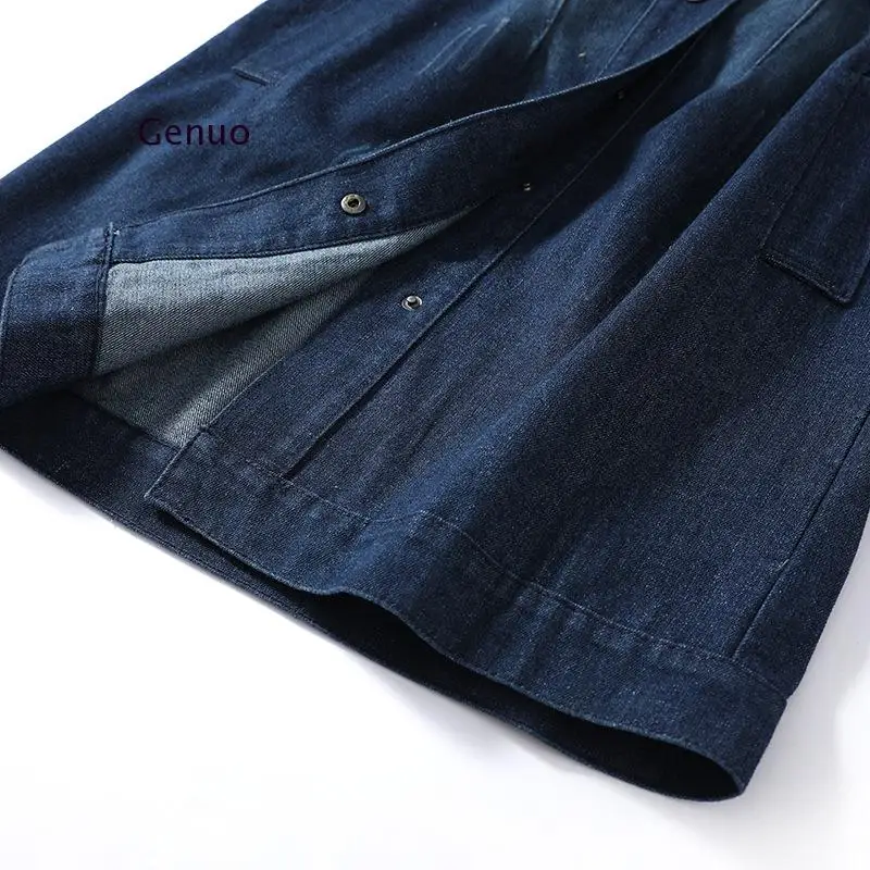 По сравнению с Размеры d размера плюс женские джинсовые Тренч Модные