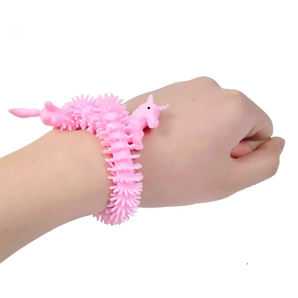 16 Knots Worm Squishy Fidget Toy Tangle Stretchy Strings Monkey Noodles Therapy Set Anti-Stress Squeeze Toys for Autism Kid | Игрушки и