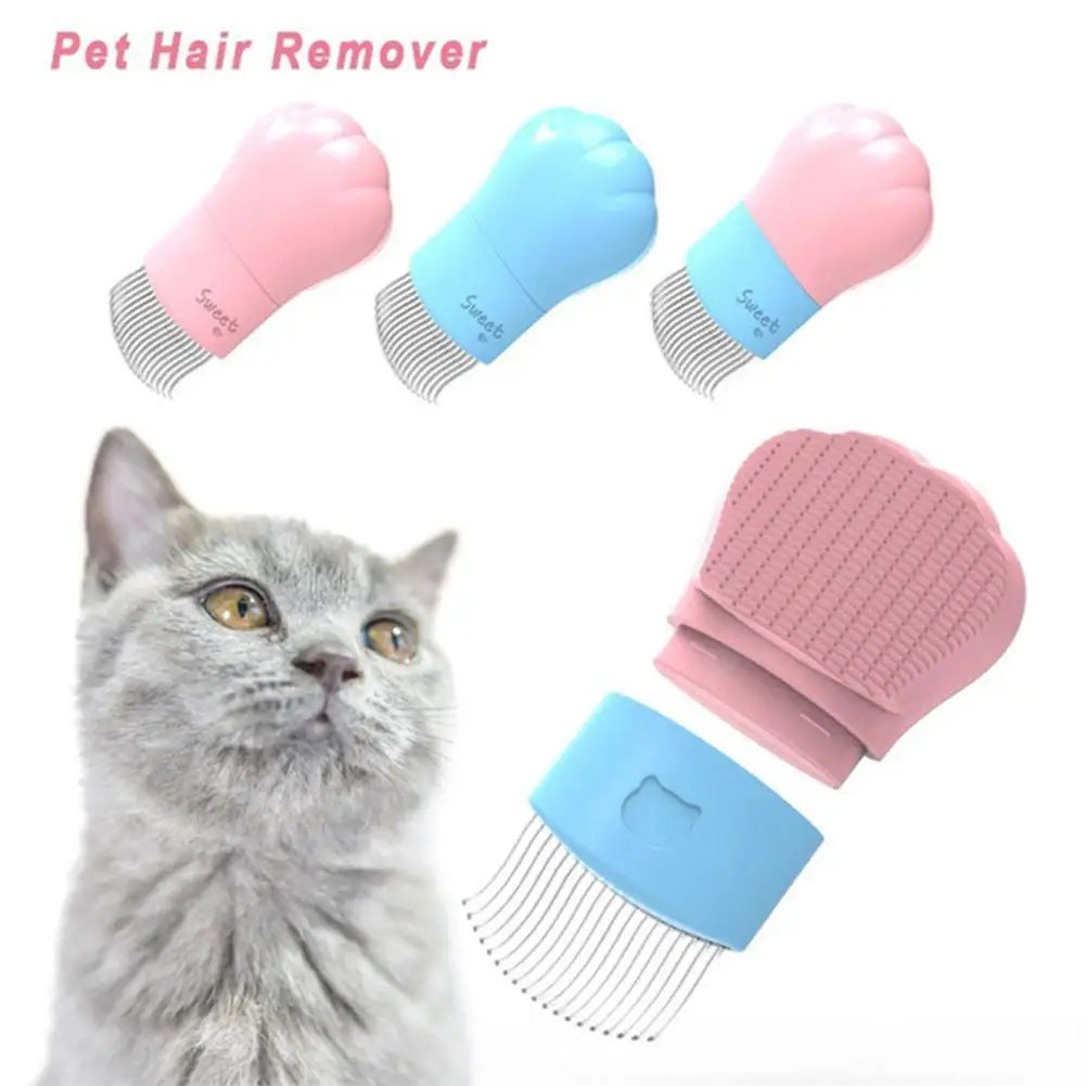 

Гребни с открытым узлом, Детские гребни двойного назначения для удаления волос, массажные гребни для кошек, товары для чистки