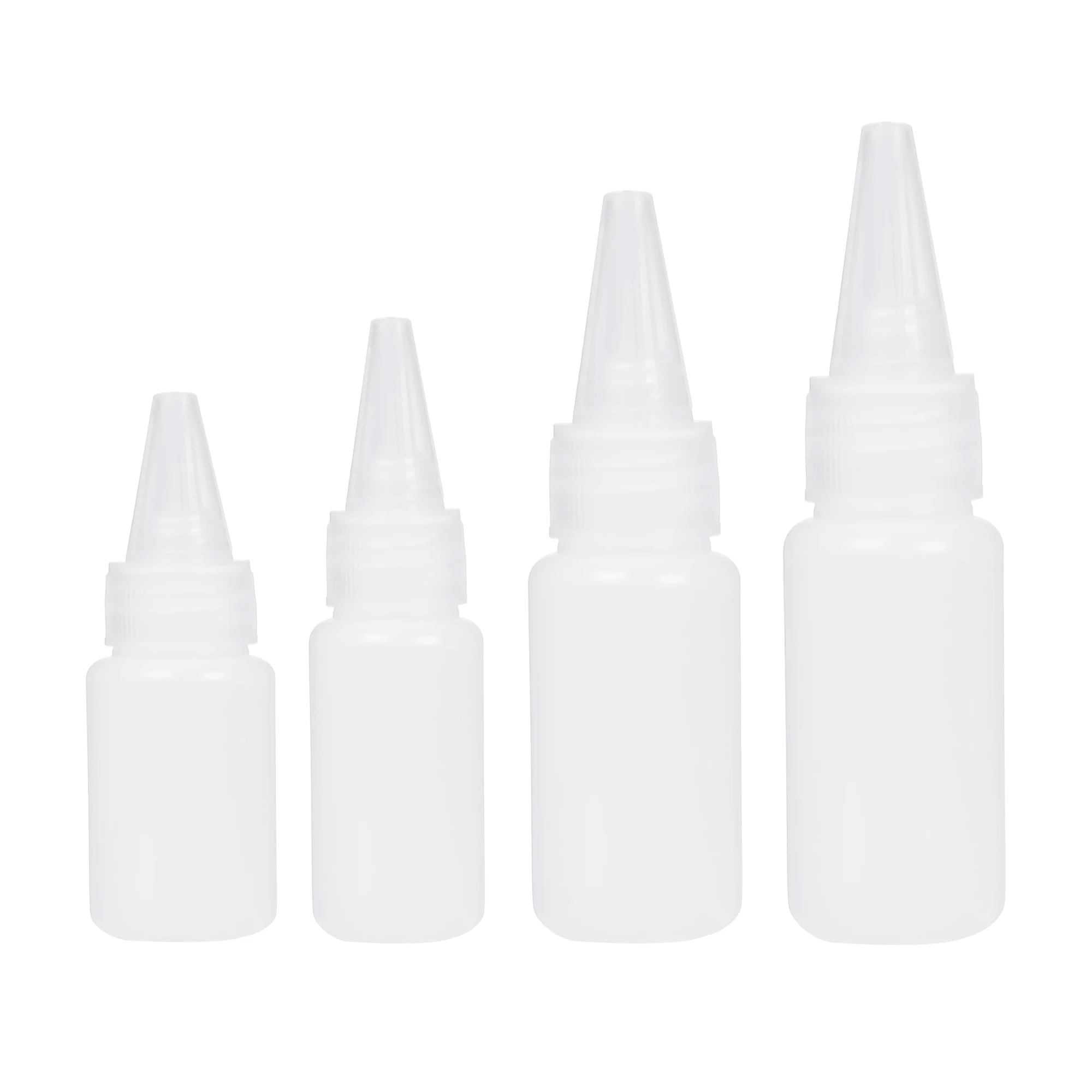

10pcs/set Empty Pe Plastic Bottles With Screw-on Lids Squeeze Liquid Ink Oil Dropper Bottles Refillable Bottles 10/20/30/50ml