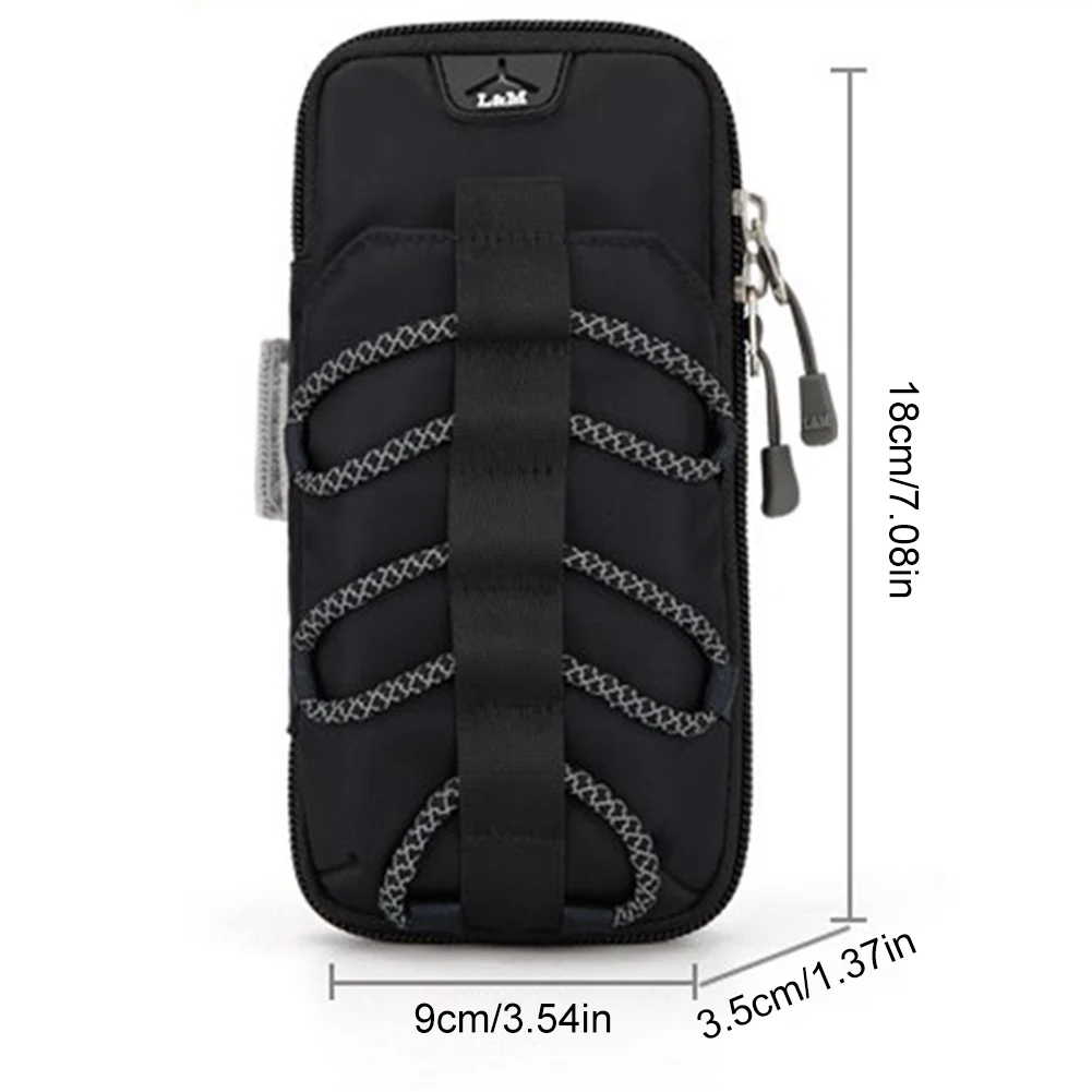 

For 5.5-6.2 inch Mobile Phone Arm Band Running bag Gym Outdoor Running Pouch Reflective Rope Adjustable Strap Sport Arm Bag