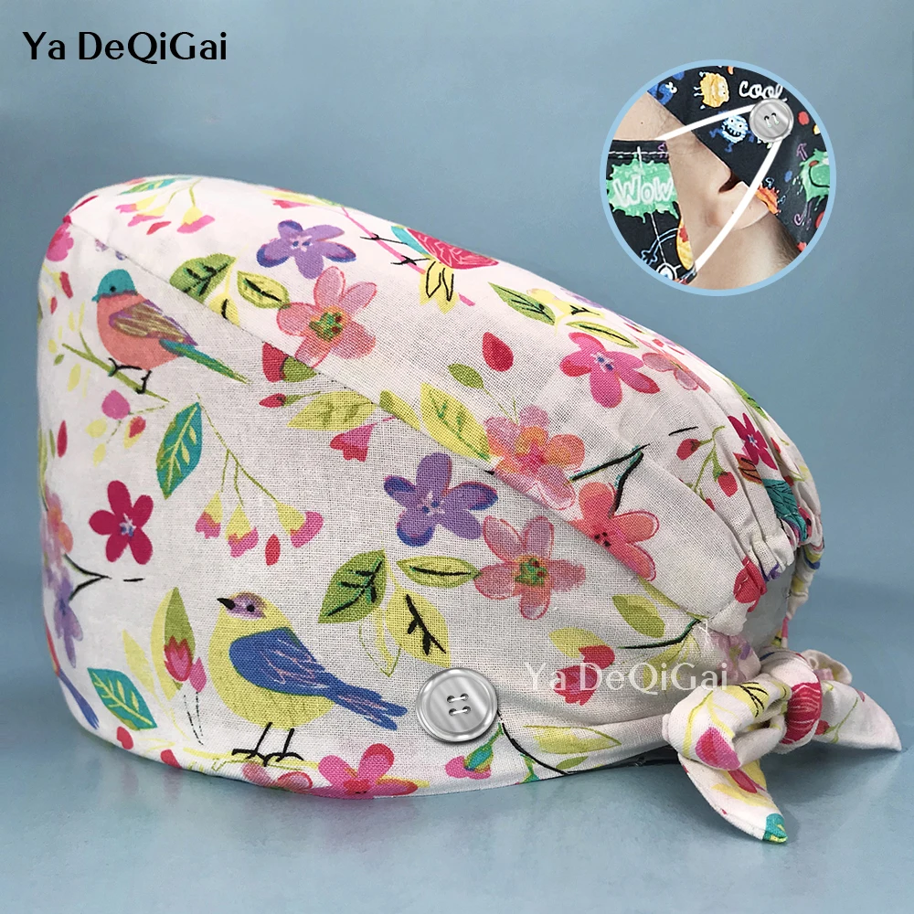 

Новая регулируемая лабораторная шапочка для салона красоты Baotou Рабочая шляпа, Пылезащитная шапочка для домашних животных, новая унисекс ша...