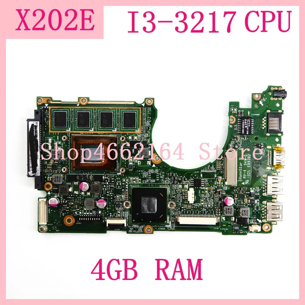 Материнская плата X202E 4 Гб I3 3217 CPU REV 2 0 для ASUS S200 S200E X202 X201EP X201EV X201E материнская
