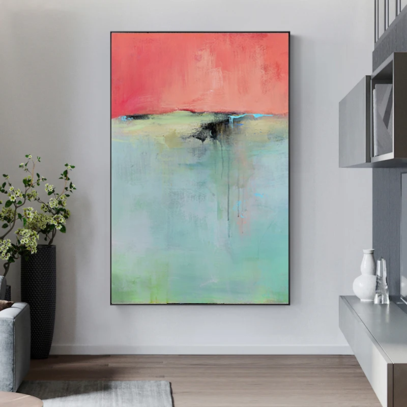 Скандинавская абстрактная картина маслом настенная Картина на холсте