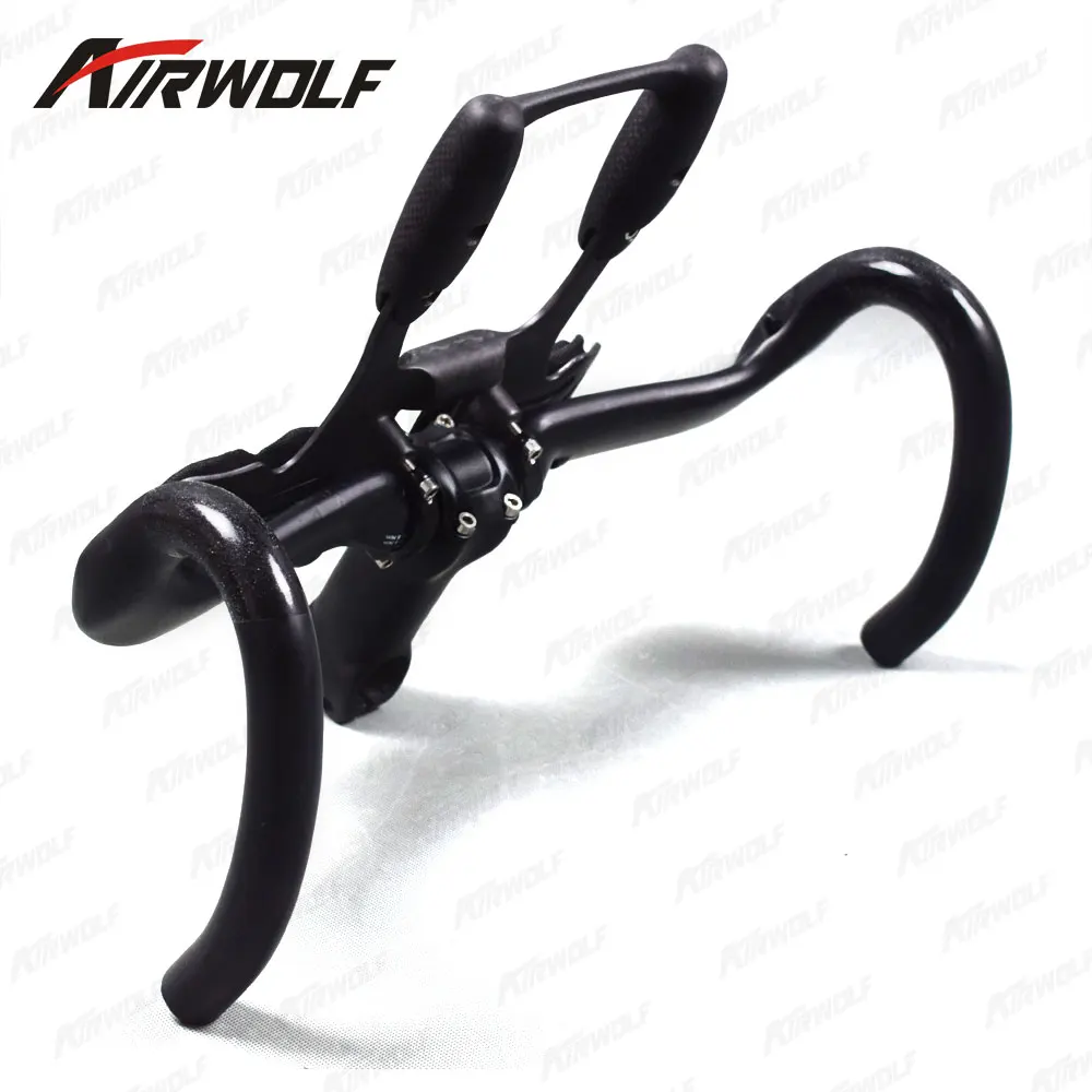 УГЛЕРОДНЫЙ руль TT ручки велосипеда углеродное волокно дорожный велосипед Руль