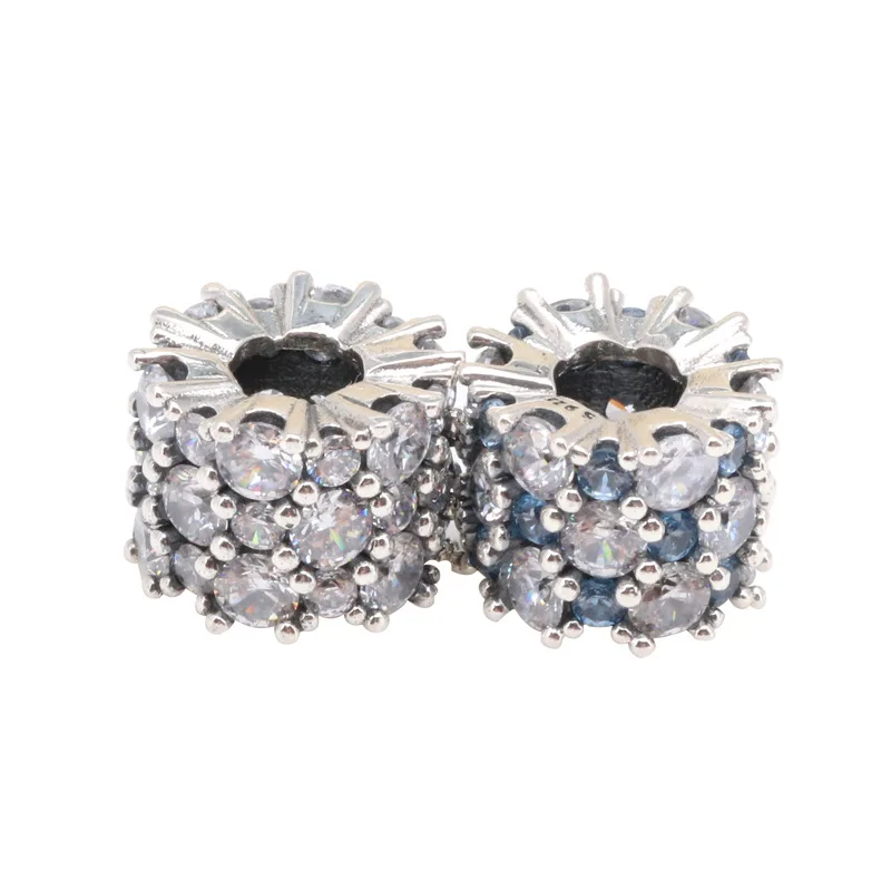 

Amaia Hot Sale 925 Sterling Silver Transparent sparkling zircon charm Fit Original Bracelet Women Jewelry Making Gift