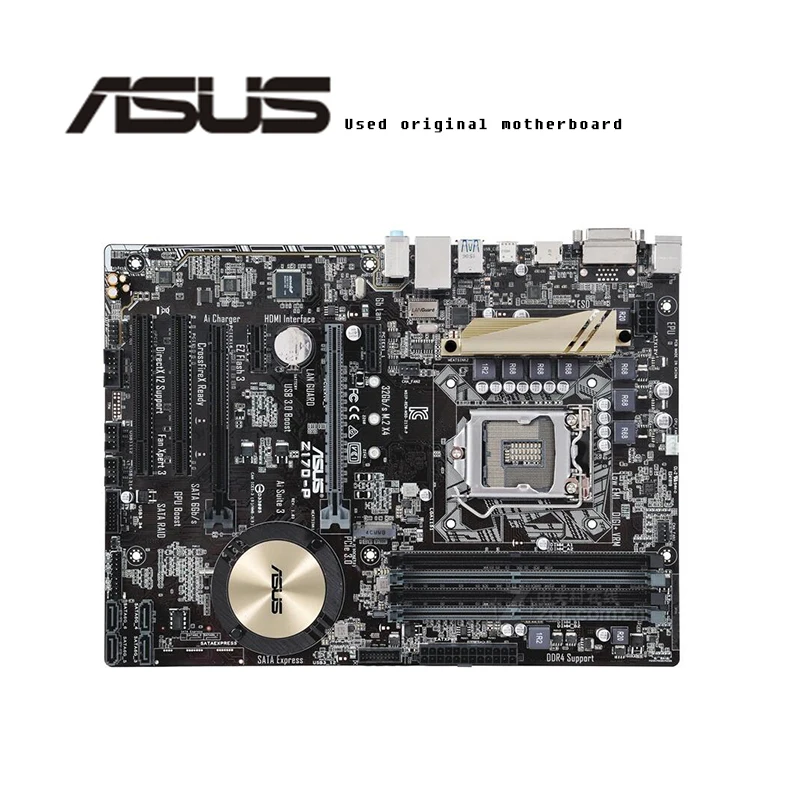 Материнская плата Asus Z170-P б/у Intel Z170 Z170M DDR4 LGA 1151 i7/i5/i3 USB3.0 SATA3 | Компьютеры и офис