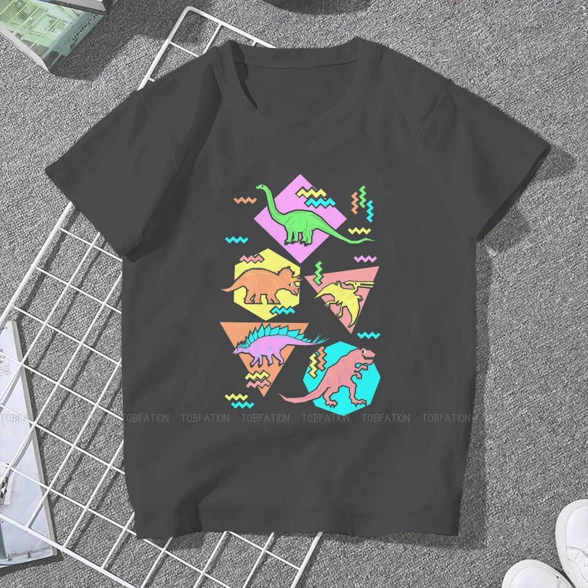 Хипстерские футболки Nineties с рисунком девушки динозавра Harajuku уличная одежда