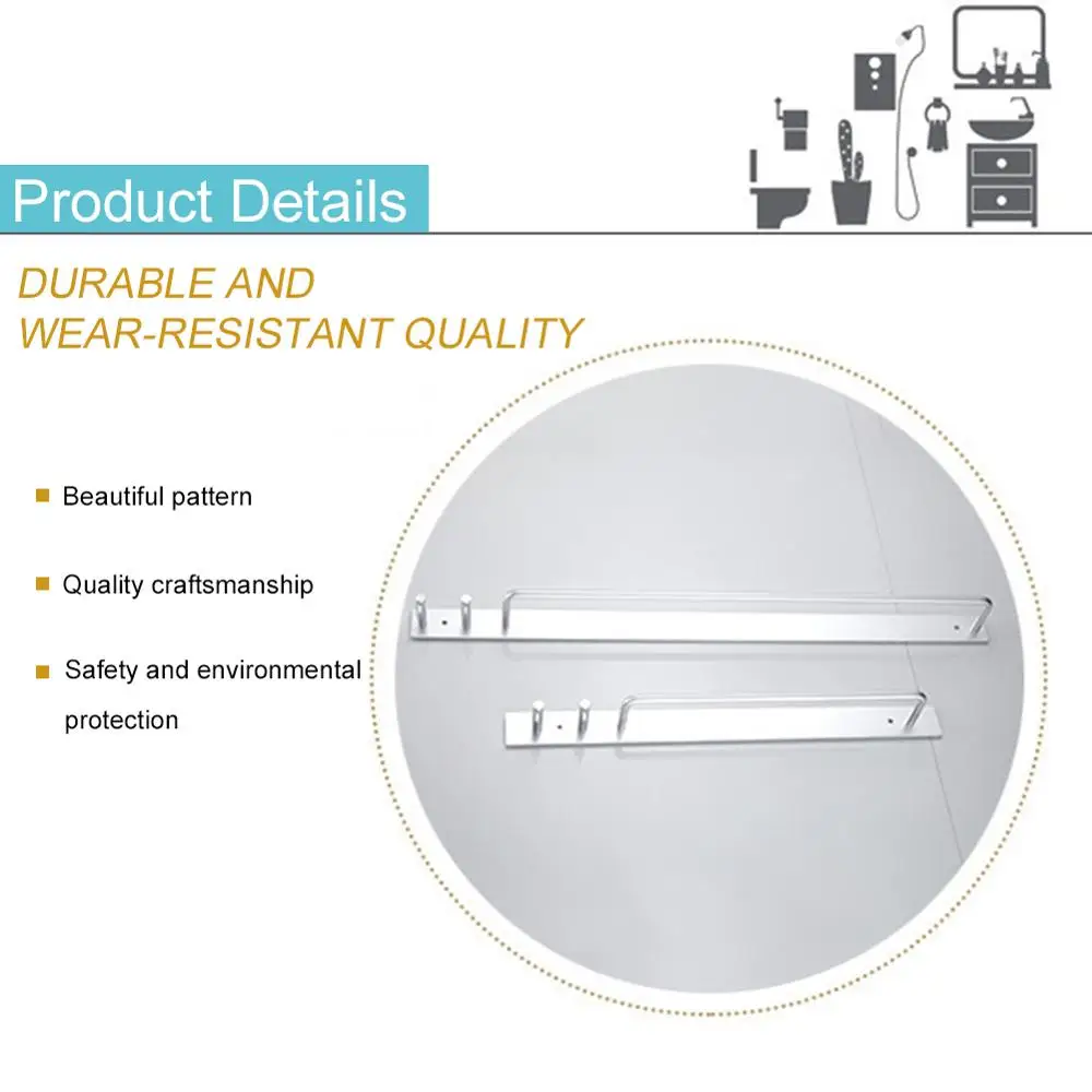 Вешалка для полотенец вешалка черный настенный держатель в ванную комнату