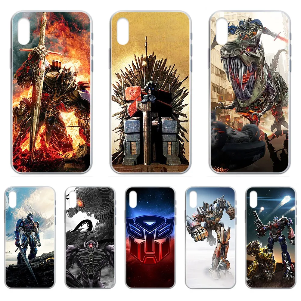 Прозрачный чехол для телефона Trans formers Autobots Optimus Prime для iphone 4 4S 5 5C 5S 6 6S PLUS 7 8 X XR XS 11 PRO SE 2020 MAX.
