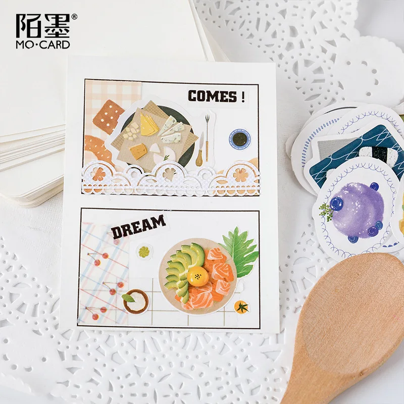 45 шт./лот Наслаждайтесь Yummy Food Милая бумажная наклейка декоративные наклейки Diy