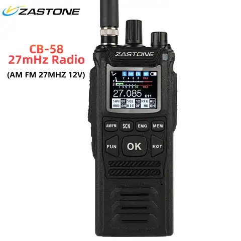 Портативная рация Zastone CB-58, 27 МГц, 4 Вт, 12 В
