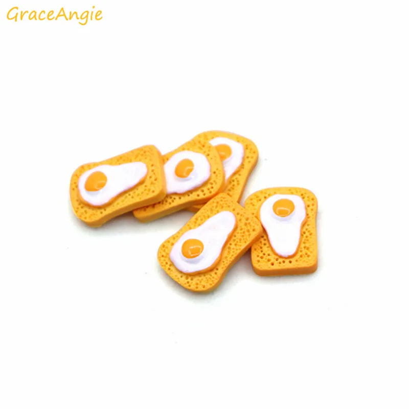 10 шт. кавайное украшение миниатюрный полимерный крем хлеб еда для самодельных