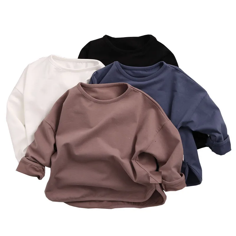 Модная футболка для маленьких девочек осенние детские топы одежда Детские