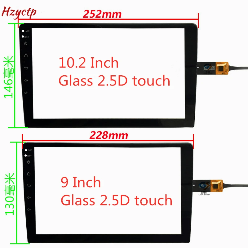 Черный сенсорный экран 9 10,2 дюймов P/N ZB101PS0012 V5.0/ZXH-1818 GPS автомобильный навигатор Радио сенсорный экран Датчик FD101GS0035A-FPC-V01