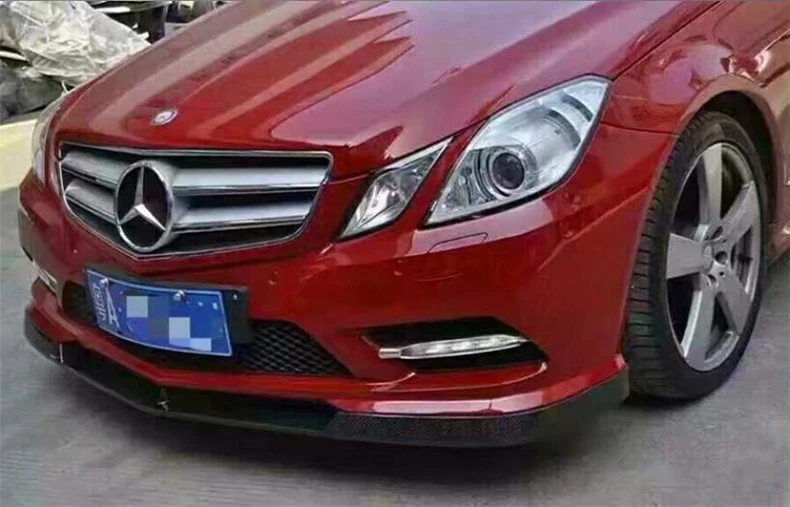 Передний спойлер из углеродного волокна для Mercedes Benz W207 E Class Coupe E260 E300 E63 2009 10 11 2012 2013