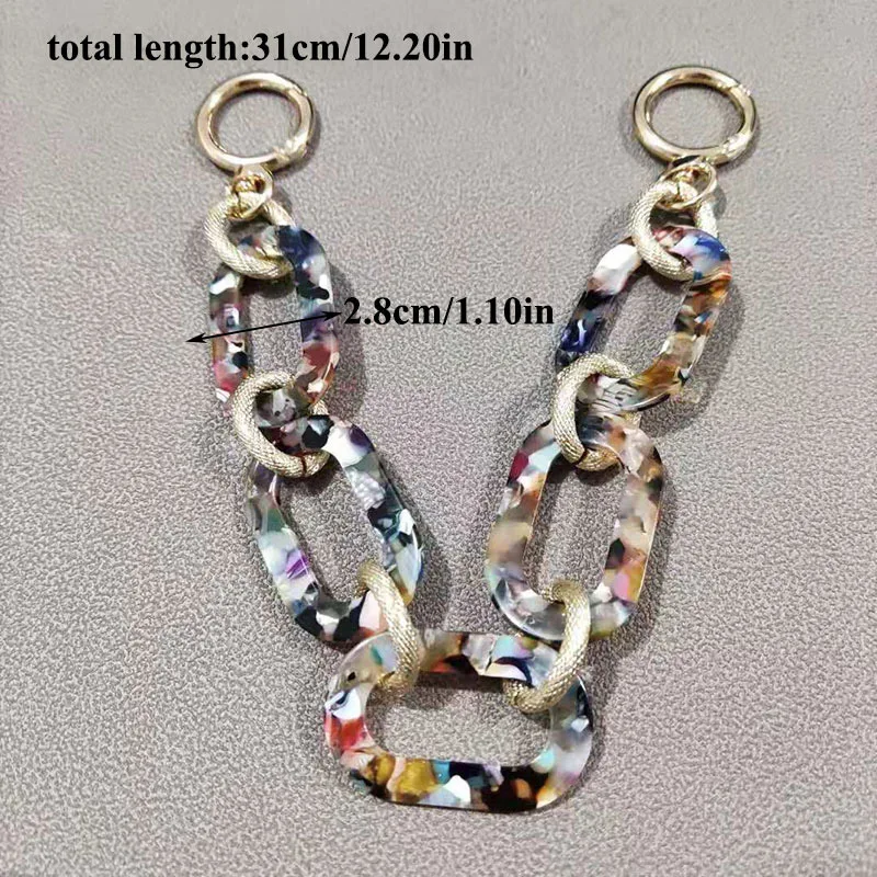 

DIY Lady Handbag Strap Top Handle Stripe Good Chain Phone Case Chain Multifunctional Strap High Quality Plastic Chain