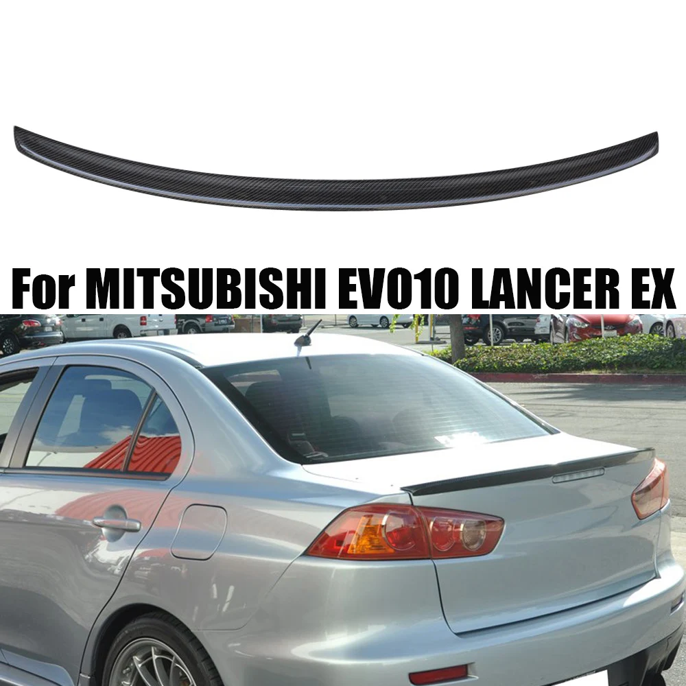 

For Mitsubishi Lancer EX EVO10 Carbon Fiber Fiber Rear Trunk Wing EVO 10 Spoiler Ducktail Auto Tuning