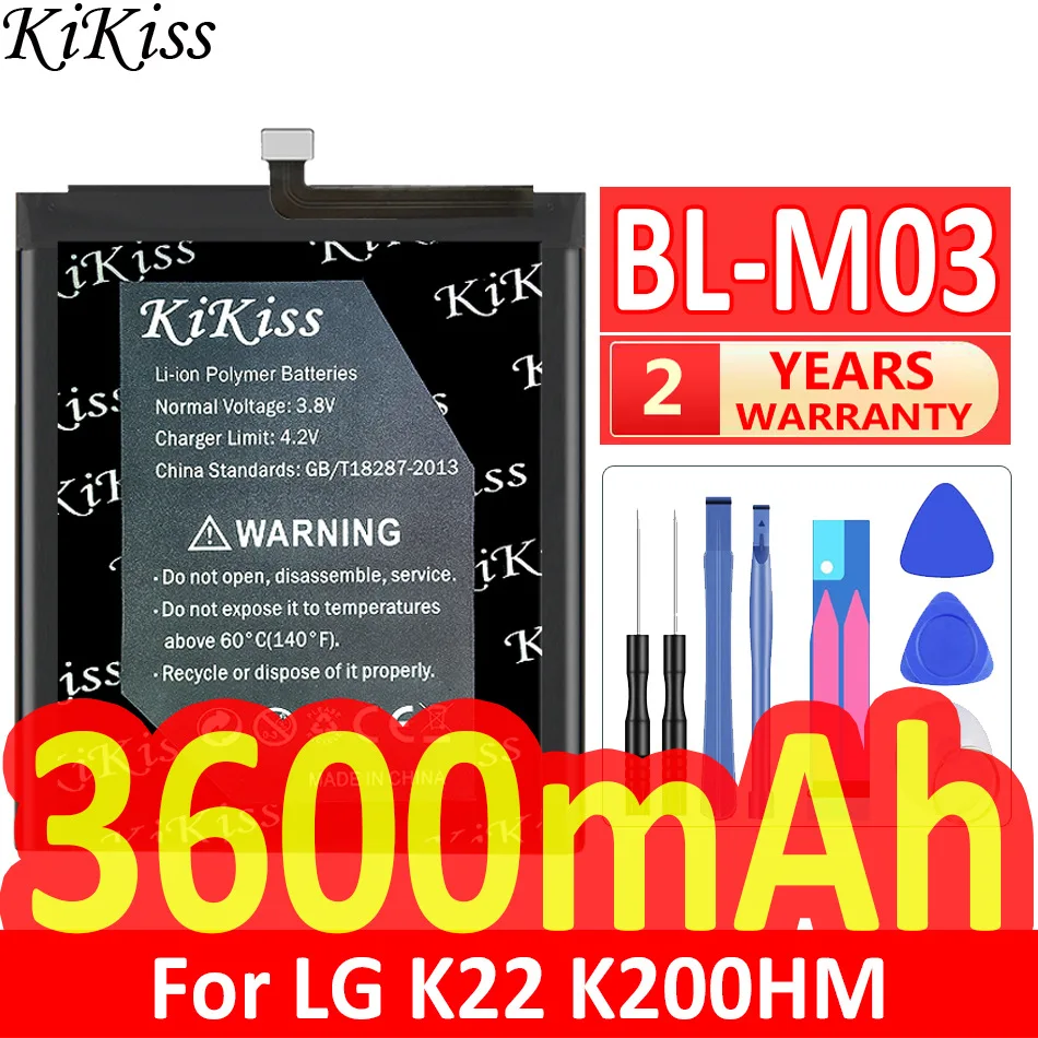 

3600mAh KiKiss Powerful Battery BL-M03 for LG K22 K200HM