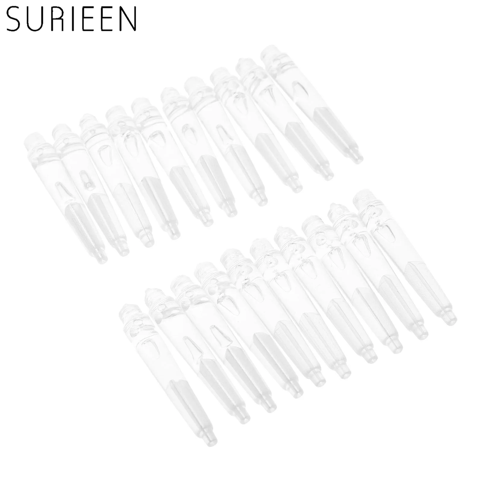 Профессиональные Нейлоновые дротики 20 шт./лот валы прозрачные цветные летные