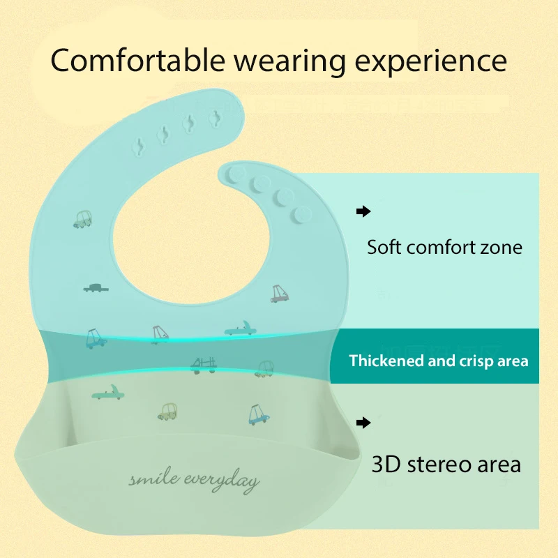 2020 детский экологически чистый силиконовый слюнявчик детская слюна кармашек для