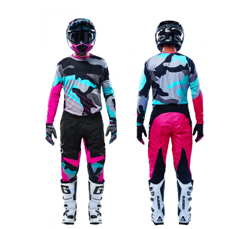 

Pink Motocross Adult Gear Combo MX SX DH Off-Road Dirt Bike Vented Motocross Jersey&Pants Combo