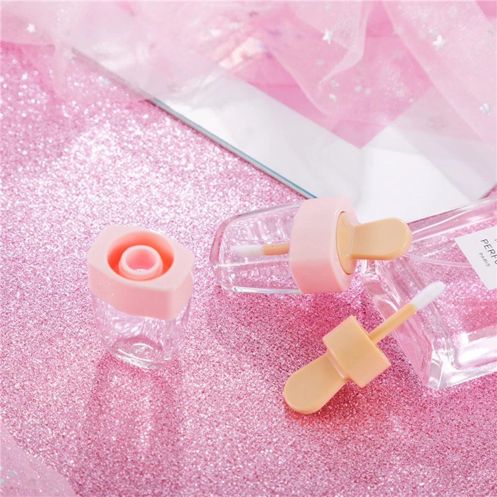 4 шт. портативный в форме мороженого миниатюрный блеск для губ трубка пустой