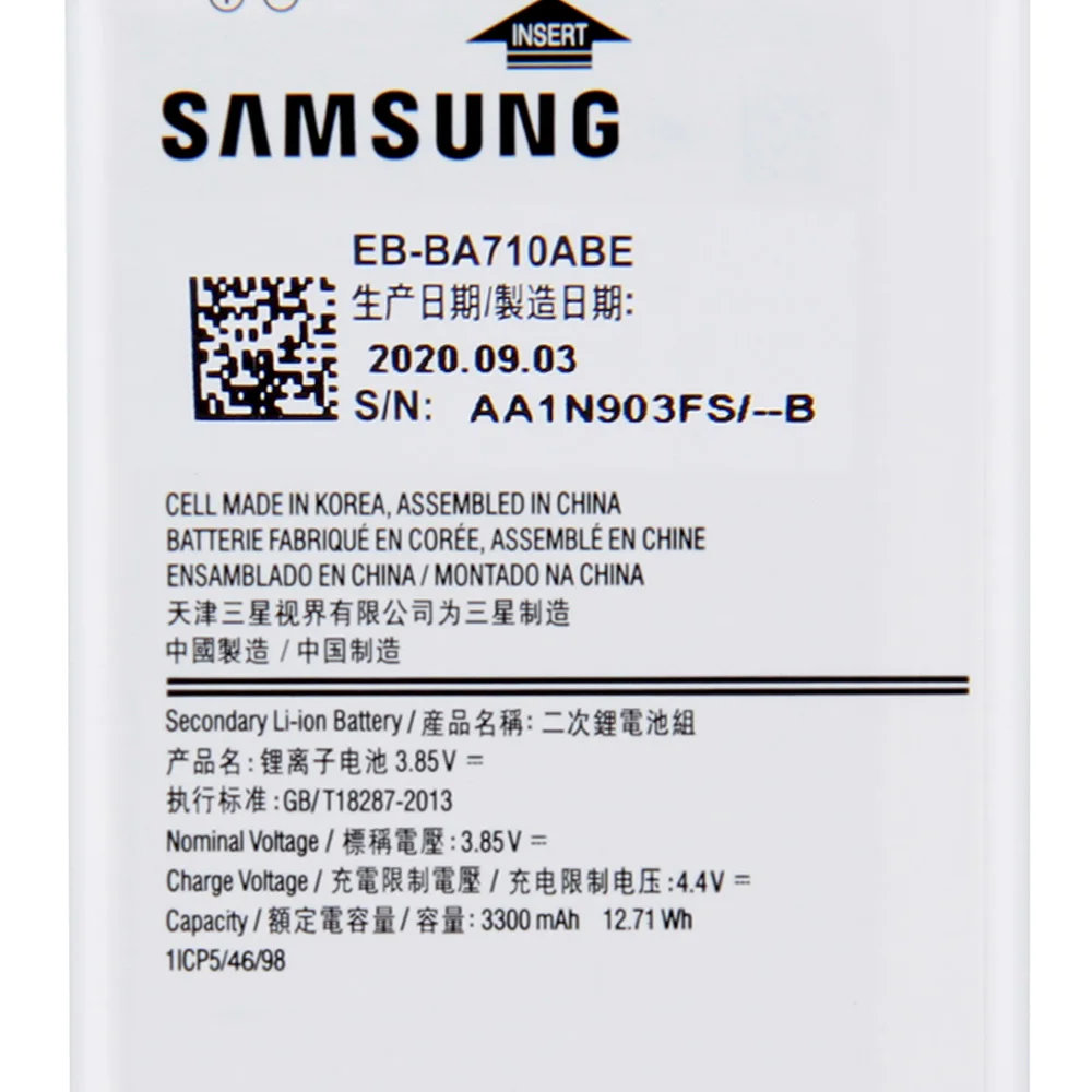 SAMSUNG Original Replacement Battery EB-BA710ABE For Samsung GALAXY A7 2016 A7109 A7100 A710F A710 EB-BA710ABA 3300mAh | Мобильные