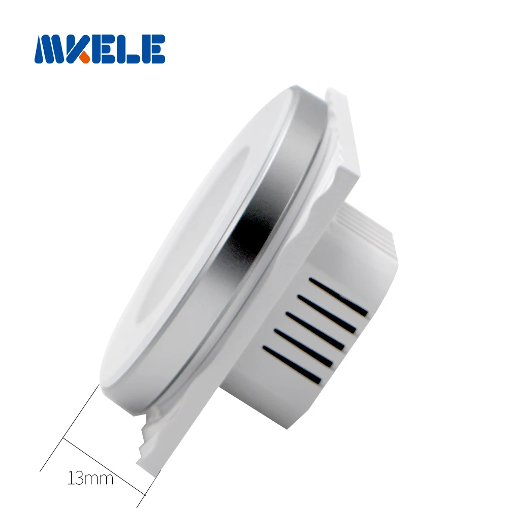 Круглый умный Wi-Fi контроллер термостата с сенсорным экраном для системы теплого