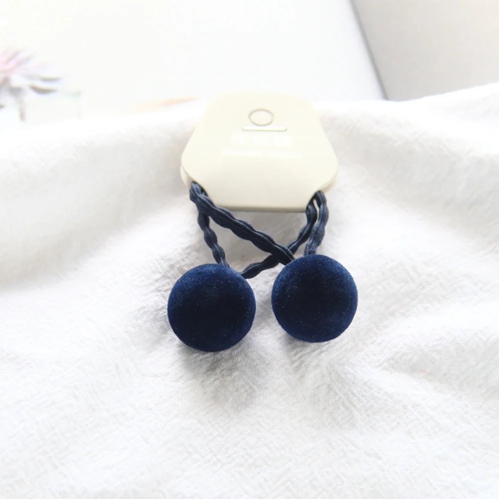 2 шт.резинки резинка резиночки для волос девочек Мягкие плюшевые шарики