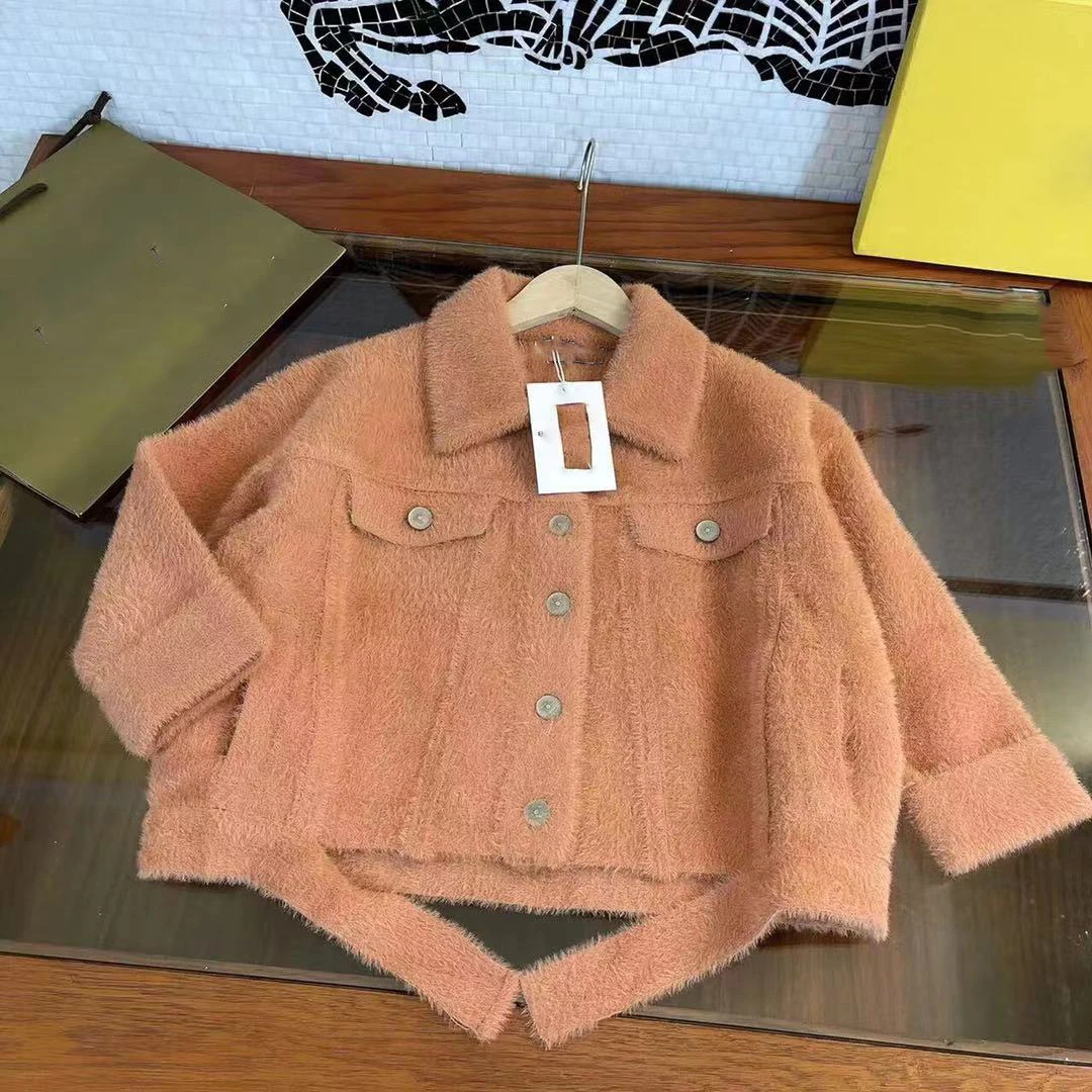 

Brand high-end Jacket for Girls Winter Wool Warm Overcoat Fashion Girls Clothes Kids Outerwear Autumn Girls Coat