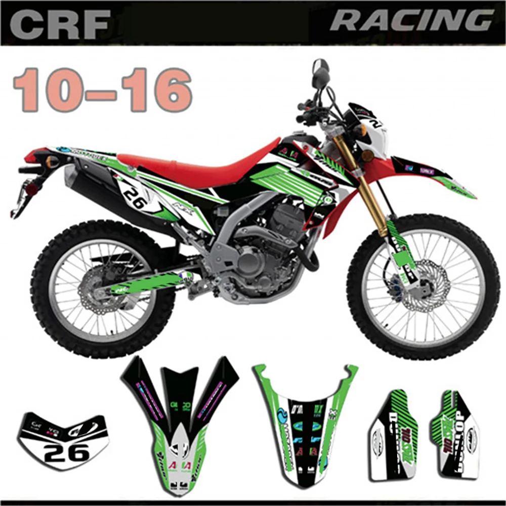 Набор наклеек для фотографий и графики Honda CRF250L 2010 2011 2012 2013 2014 2015 2016 CRF 250L 10