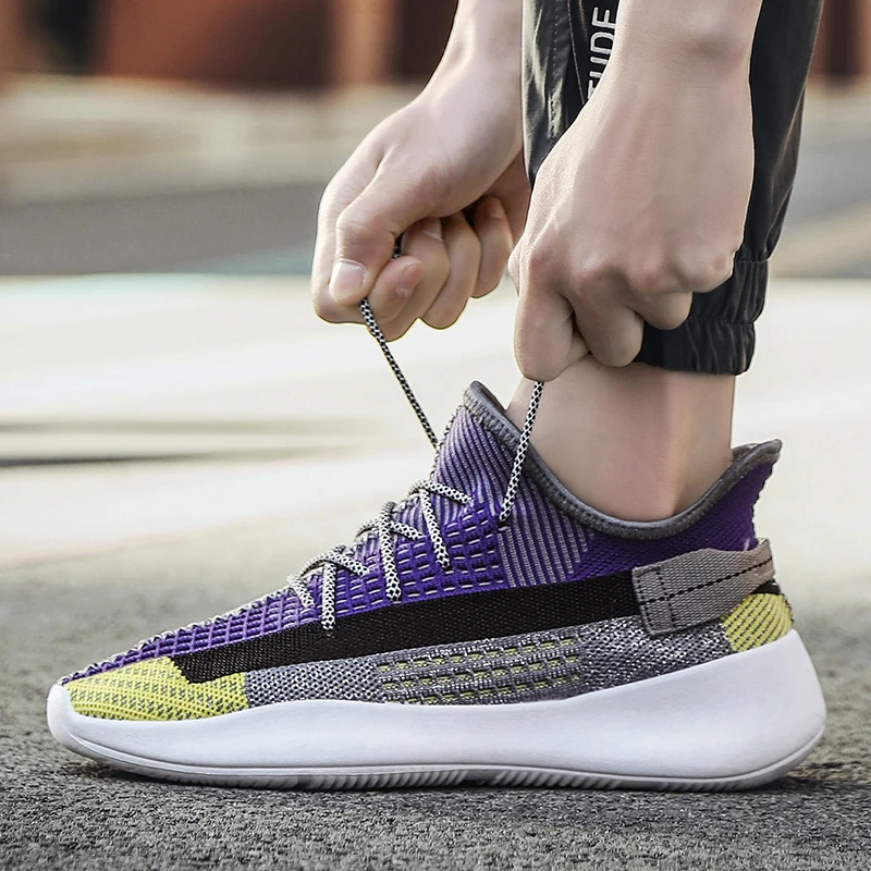 

Men Running Shoes Breathable Mesh Soft Lace Up Outdoor Jogging Walking Sport Sneakers Men Trainers Zapatillas Hombre Deportiva