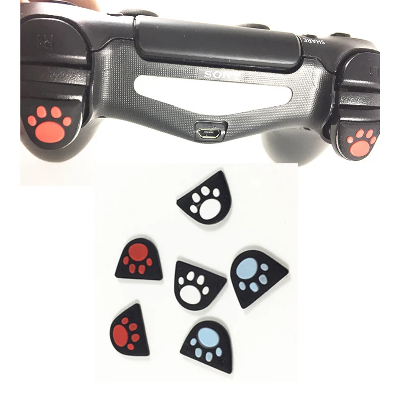 Съемные силиконовые пуговицы в виде кошачьей лапки с пользовательским дизайном