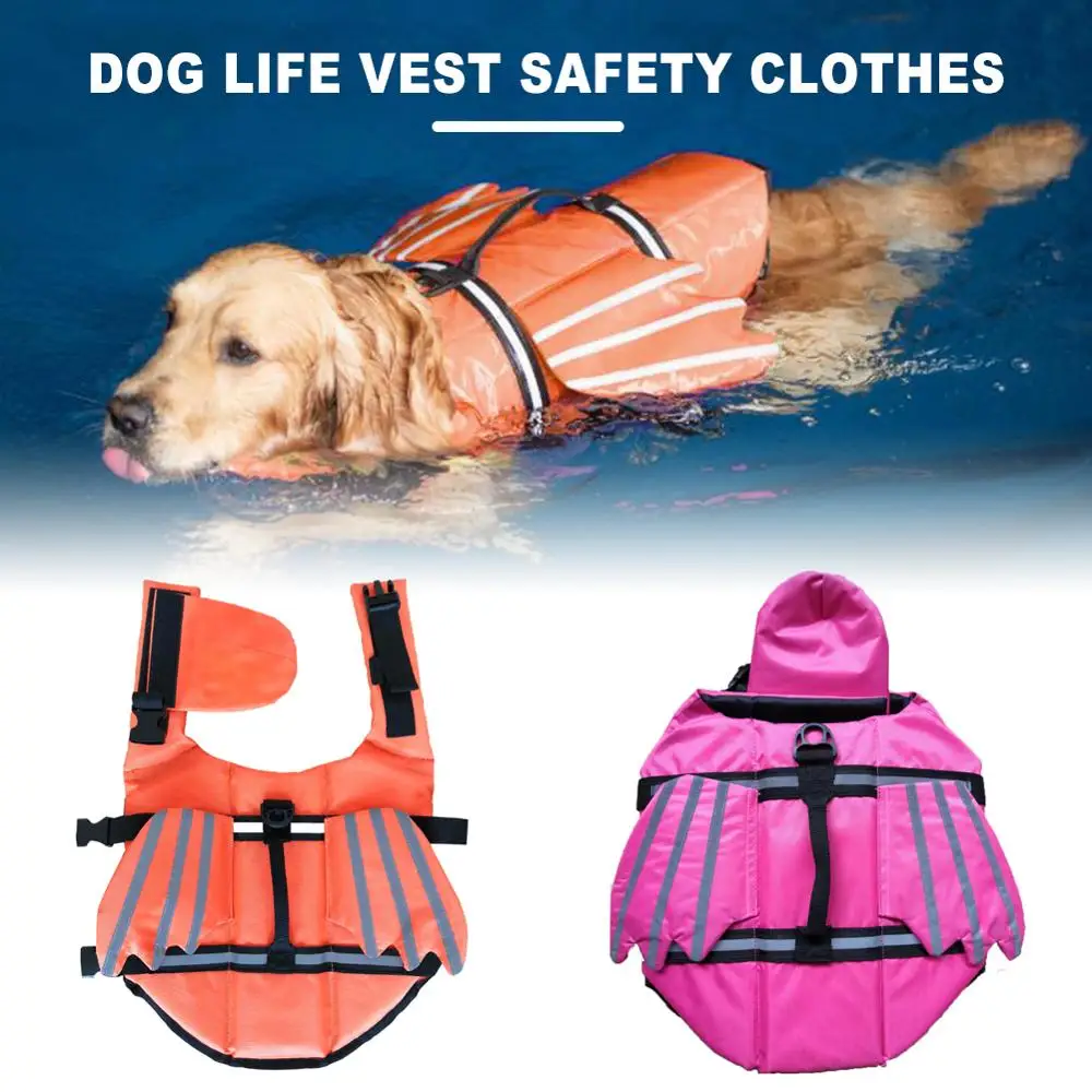 Жилетка для собак питомец спасательный жилет безопасность одежда плавания