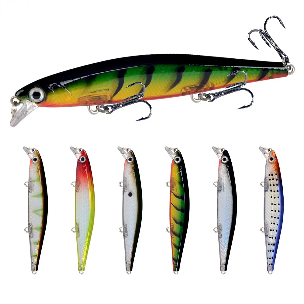 

1pcs Minnow Fishing Lure 11cm 13.7g Sinking Wobblers Pesca Artificial Hard Bait 3 Hook Crankbait Bass Carp Lures Fishing Tackle