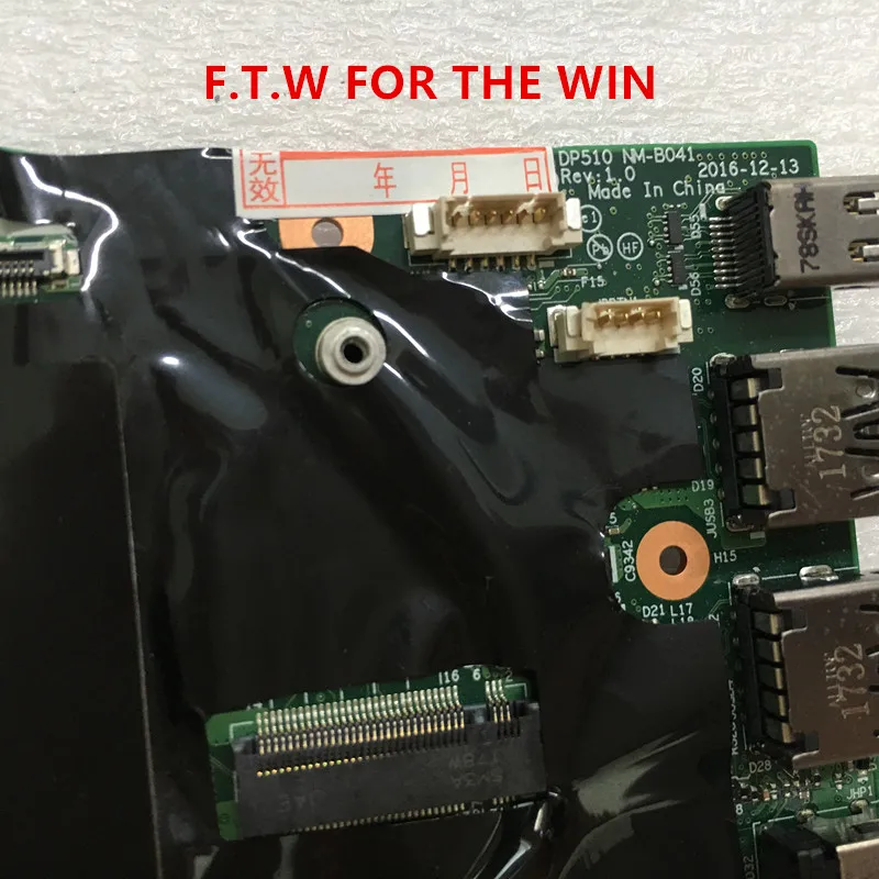 01AV367 МБ для материнской платы ноутбука para Lenovo P51 (тип 20HH 20HJ) CPU E3-1535 M2 4G NM-B041 100% probado |