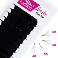 fadvan make up super long easy fanning false eyelash extension 15 20mm fast blooming 2d5d6d8d12d fanning lashes for building