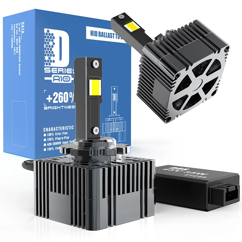 

Nsicarda 6500K 15000LM 70W D3S LED Car Light Canbus D1S D8S Plug and Play Headlight Bulb D2S D4S D5S Auto Lamp Turbo Headlamp