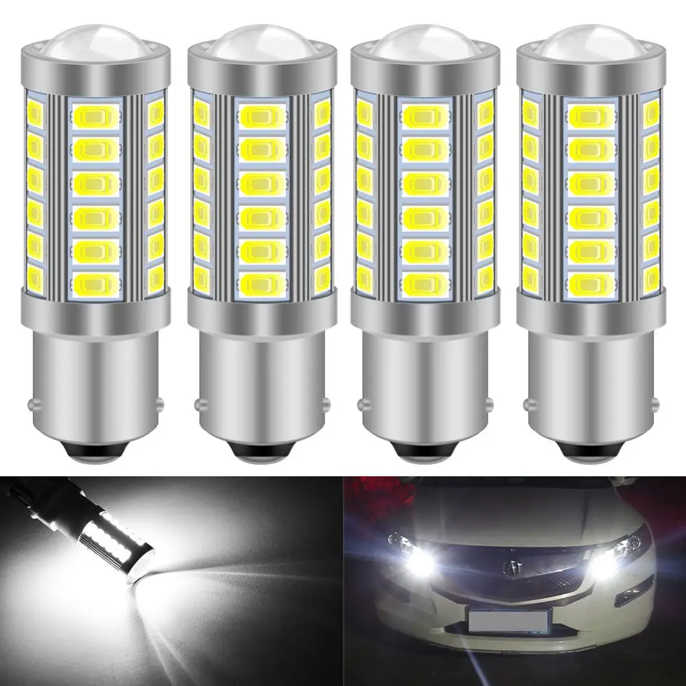 Katur 4 шт. 1156 BAU15S PY21W BAW15s PR21W светодиодный лампы с одной нитью для автомобилей