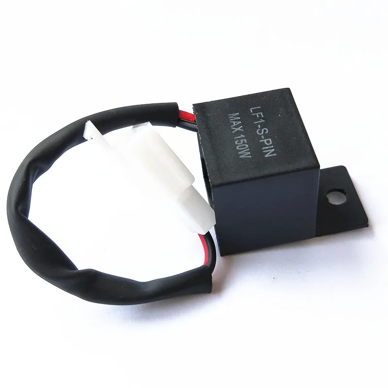 

12A 2Pin Electronic LED Flasher Relay for Motorcycle Motorbike Turn Signal Bulb Hyper Flash