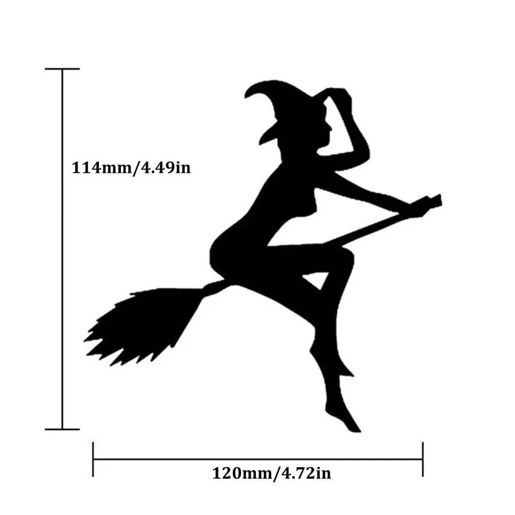 

Funny Sexy Witch Lady Gir Sticker Sexy Witch Lady Gir Lasting Sticker Formulated Adhesive Easy to Install