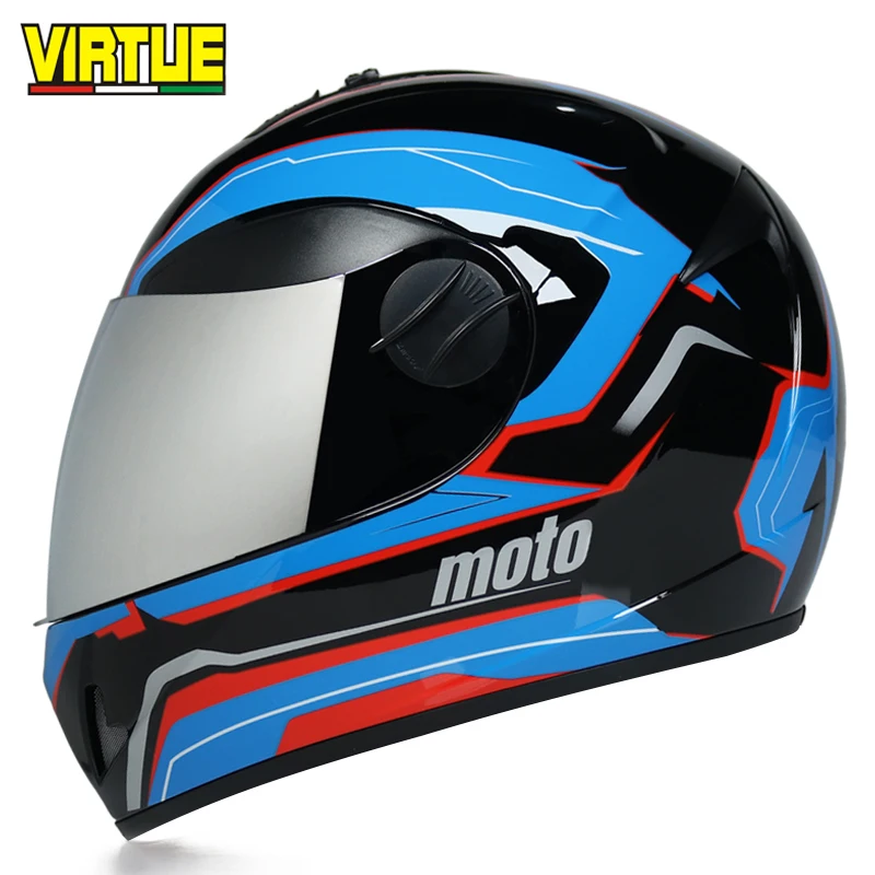 

Double face motorcycle helmet double lens combination helmet racing helmet